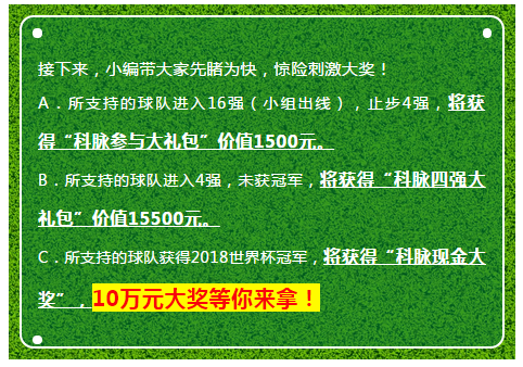 “2018，我們的世界杯”暨科脈零售行業(yè)-2018世界杯有獎競猜活動預告