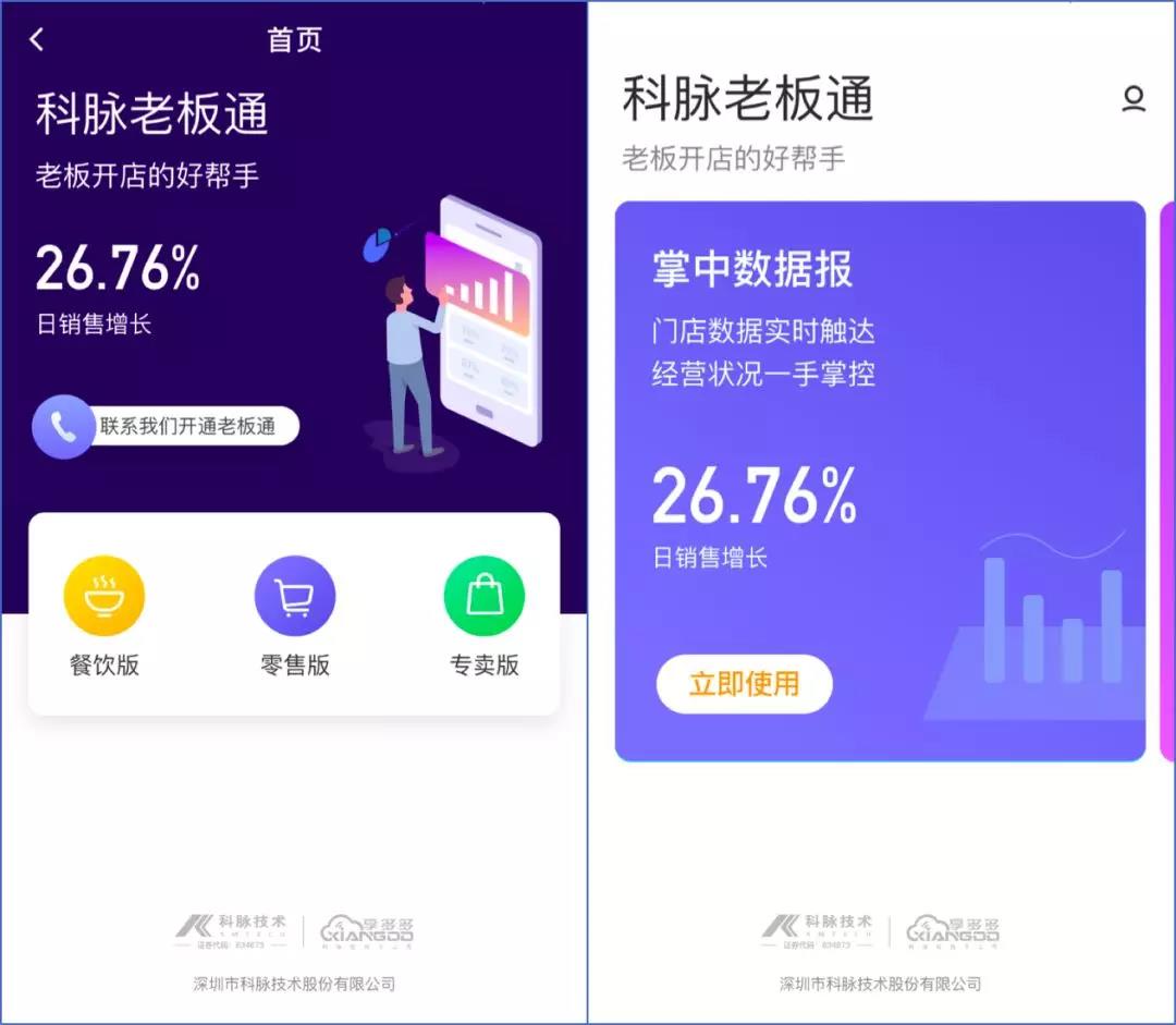 科脈老板通——掌中數(shù)據(jù)報，隨時隨地掌握門店經(jīng)營狀況