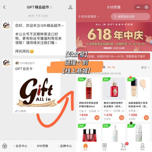 6天線上銷售154萬，環(huán)比增長(zhǎng)932%——gift精品超市